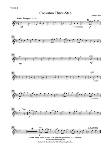 Cockatoo Three Step: 1st Violin
