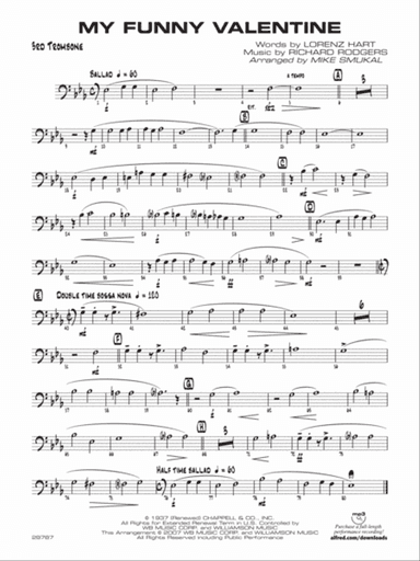 My Funny Valentine: 3rd Trombone