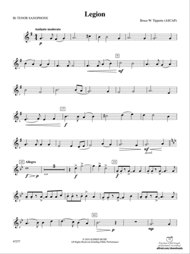 Legion: B-flat Tenor Saxophone