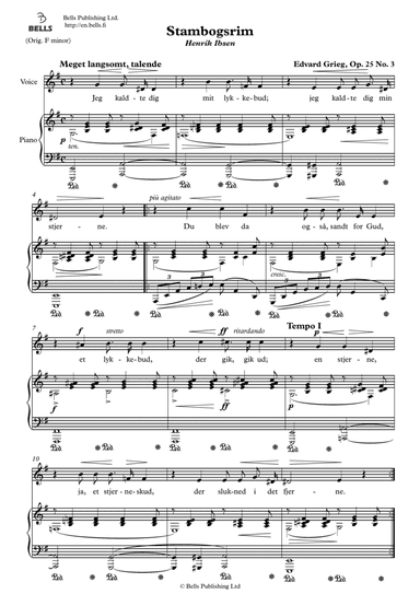 Stambogsrim, Op. 25 No. 3