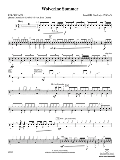 Wolverine Summer: 1st Percussion