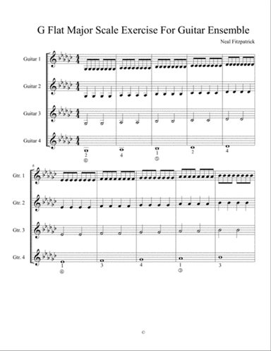 Guitar Ensemble Exercise