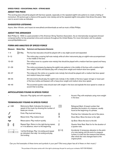 Speed Force: Bass Educational Pack