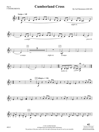 Cumberland Cross: Part 4 - F Instruments