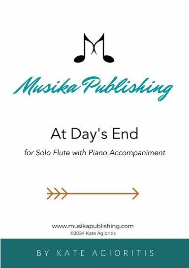 At Day's End - for Solo Flute and Piano Accompaniment
