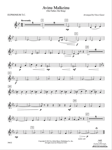 Avinu Malkeinu: Baritone T.C.