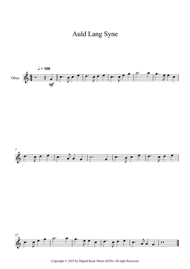 Auld Lang Syne (Oboe)