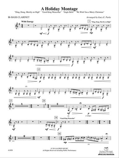 A Holiday Montage: B-flat Bass Clarinet