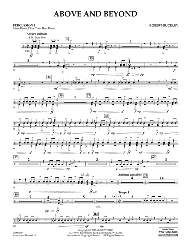 Above and Beyond - Percussion 1