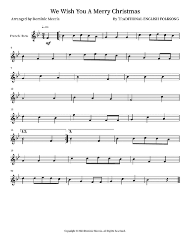 We Wish You A Merry Christmas