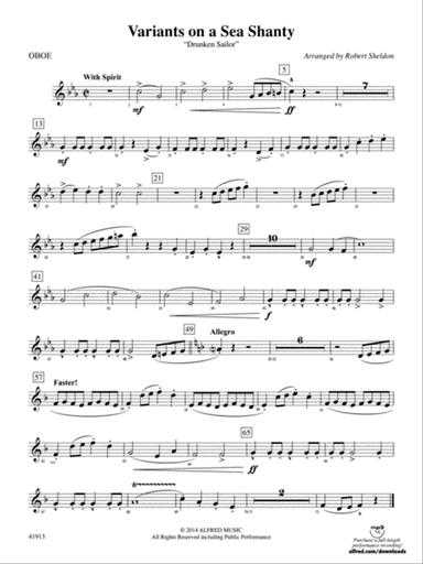 Variants on a Sea Shanty: Oboe