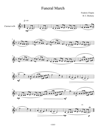 Funeral March (Clarinet Solo)