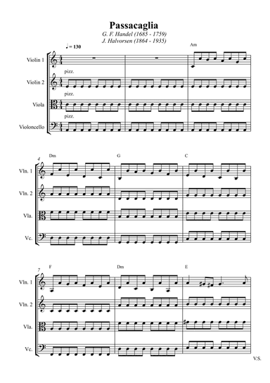 Passacaglia - Handel / Halvorsen