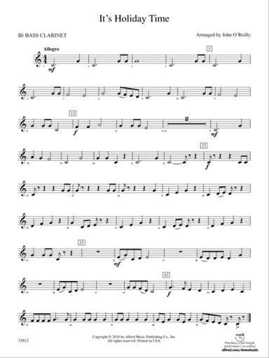 It's Holiday Time: B-flat Bass Clarinet