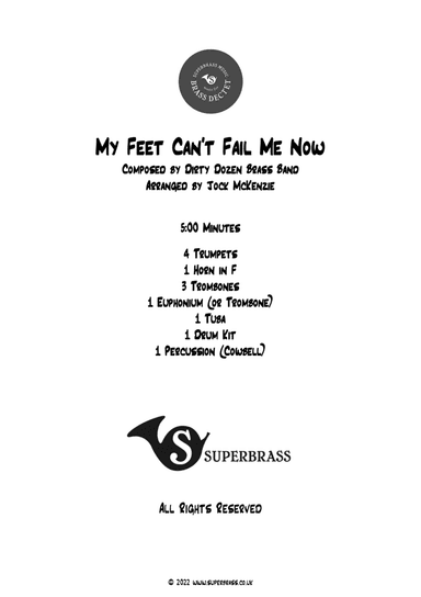 My Feet Can't Fail Me Now