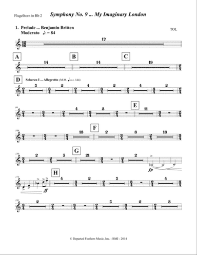 Symphony No. 9 ... My Imaginary London (2013-14) Flugelhorn in Bb part 2
