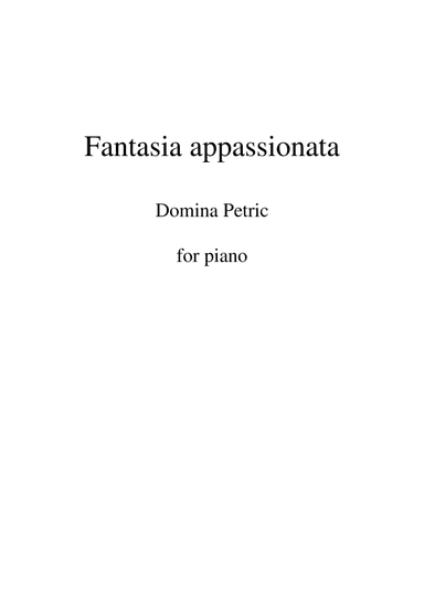 Fantasia Appassionata