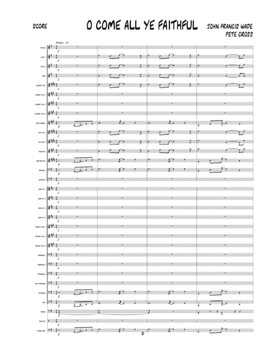 O Come All Ye Faithful - Score Only