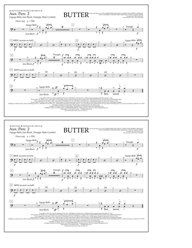 Butter (arr. Tom Wallace) - Aux. Perc. 2