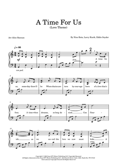A Time For Us (love Theme)