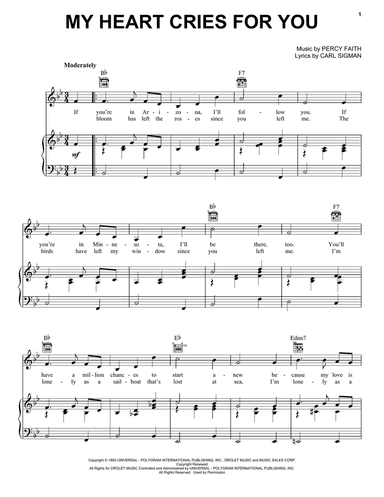 My Heart Cries For You