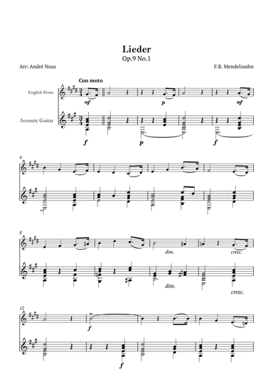 Lieder Op.9 No.1