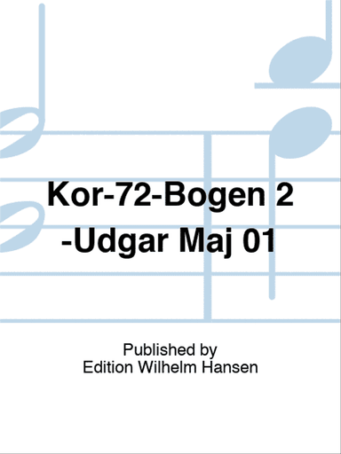 Kor-72-Bogen 2 -UdgĂĄr Maj 01