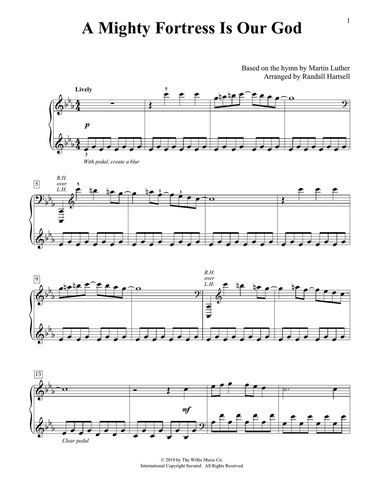 A Mighty Fortress Is Our God (arr. Randall Hartsell)