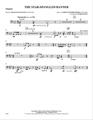 The Star-Spangled Banner: Timpani
