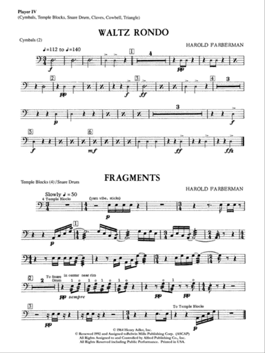 Percussion Ensemble Collection, Level II: 4th Percussion