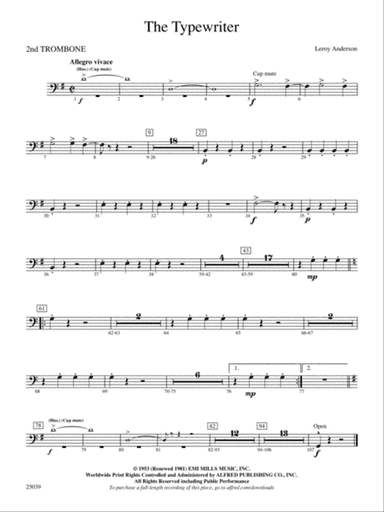 The Typewriter: 2nd Trombone