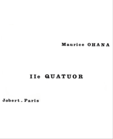 Quatuor a cordes No. 2
