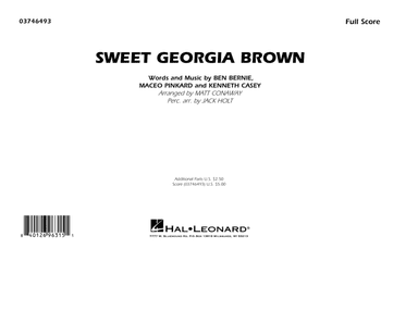 Sweet Georgia Brown (arr. Matt Conaway & Jack Holt) - Conductor Score (Full Score)