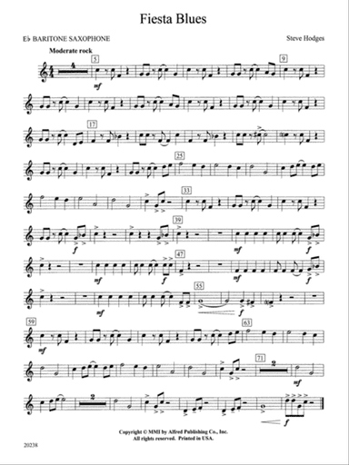 Fiesta Blues: E-flat Baritone Saxophone
