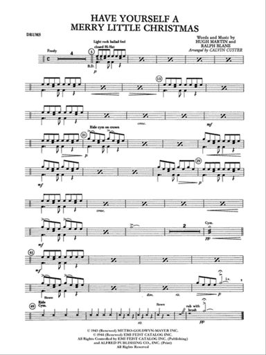 Have Yourself a Merry Little Christmas: Drums