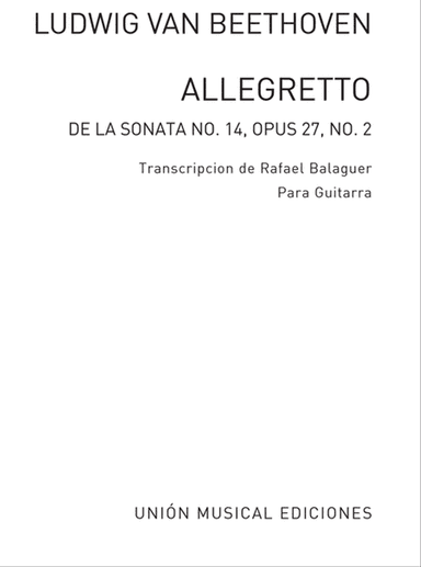 Allegretto De Sonata No.14 Op.27 No.2