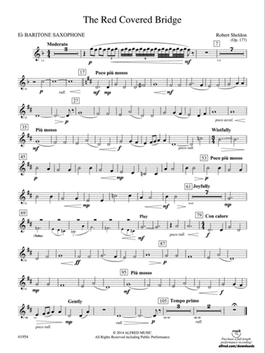 The Red Covered Bridge: E-flat Baritone Saxophone