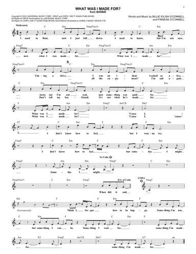 What Was I Made For? (from Barbie)