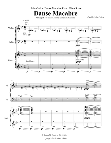 Saint-Saëns: Danse Macabre for Piano Trio