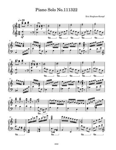 Piano Solo No. 111322