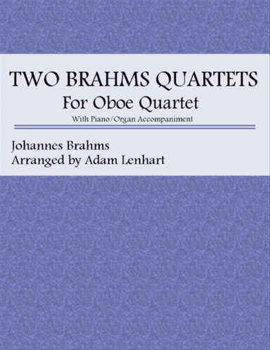 Two Brahms Quartets for Oboe Quartet