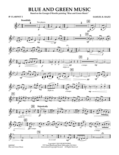 Blue And Green Music - Bb Clarinet 2