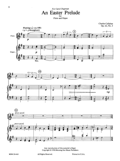 An Easter Prelude for Flute and Organ