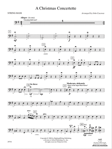 A Christmas Concertette: String Bass