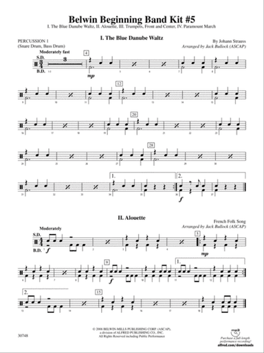 Belwin Beginning Band Kit #5: 1st Percussion