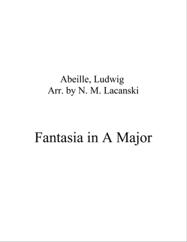 Fantasy in A Major