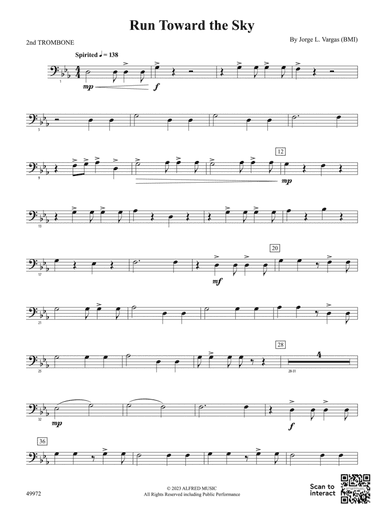 Run Toward the Sky: 2nd Trombone