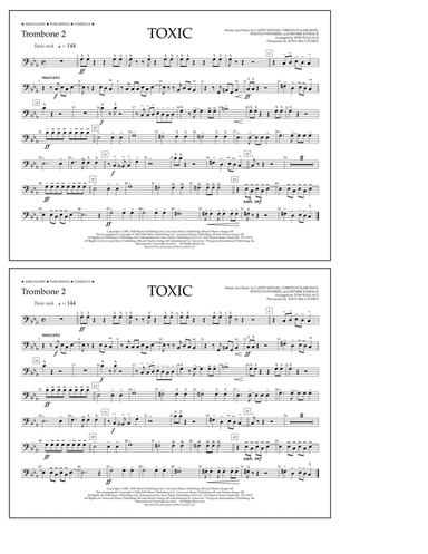 Toxic (arr. Tom Wallace) - Trombone 2