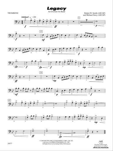 Legacy (An Overture for Band): 1st Trombone