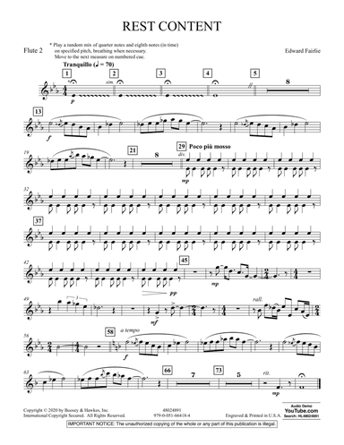 Rest Content - Flute 2